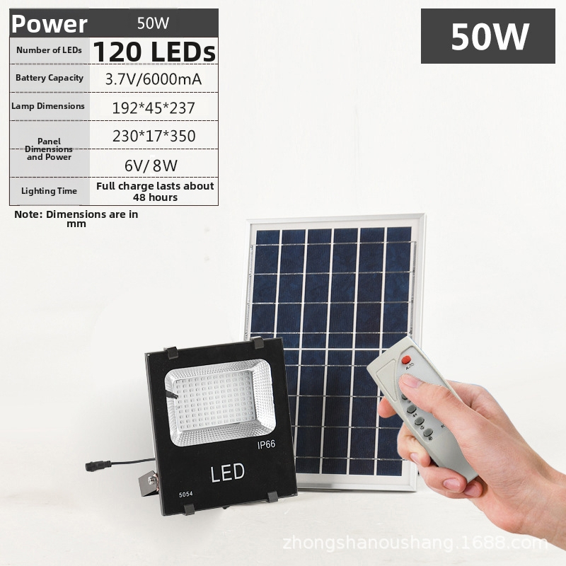 LED solarni reflektor za vanjsku upotrebu — vodootporan, 8W, napajanje solarnom energijom
