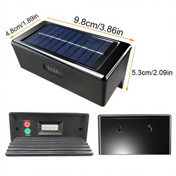 Nova solarna zidna svjetiljka s senzorom pokreta – vanjsko osvjetljenje dvorišta, ograde i staze