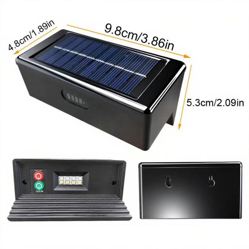 Nova solarna zidna svjetiljka s senzorom pokreta – vanjsko osvjetljenje dvorišta, ograde i staze