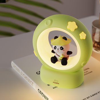 Panda stolna lampa na baterije, noćna svjetiljka za spavaću sobu, zaštita očiju pri hranjenju djeteta, noćno svjetlo uz kreveta u domu