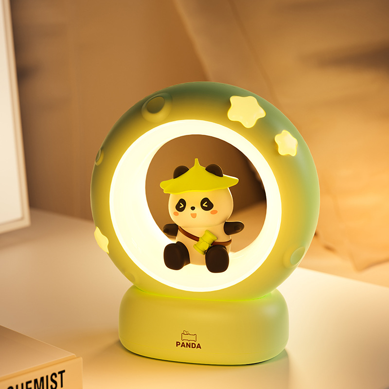 Panda stolna lampa na baterije, noćna svjetiljka za spavaću sobu, zaštita očiju pri hranjenju djeteta, noćno svjetlo uz kreveta u domu