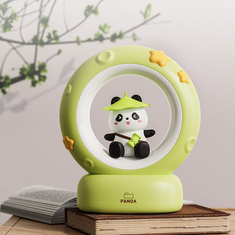 Panda stolna lampa na baterije, noćna svjetiljka za spavaću sobu, zaštita očiju pri hranjenju djeteta, noćno svjetlo uz kreveta u domu