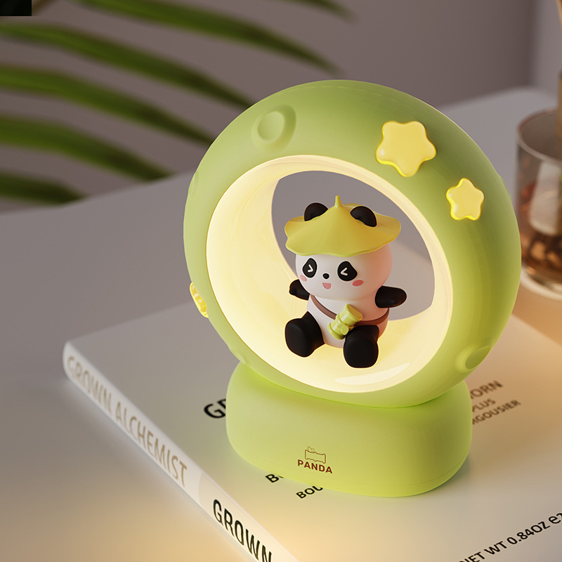 Panda stolna lampa na baterije, noćna svjetiljka za spavaću sobu, zaštita očiju pri hranjenju djeteta, noćno svjetlo uz kreveta u domu