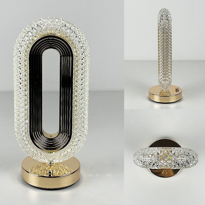 Lampe ambijentalna s dodirnim upravljanjem u europskom stilu za noćni ormarić u spavaćoj sobi, minimalistično moderno noćno svjetlo s mogućnošću podešavanja jačine svjetla