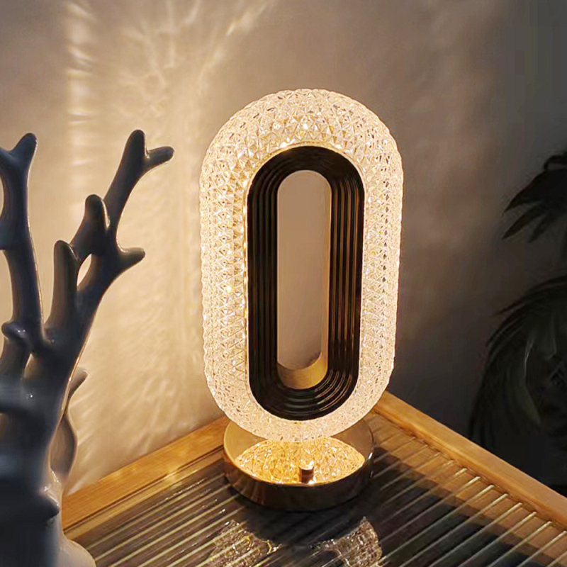 Lampe ambijentalna s dodirnim upravljanjem u europskom stilu za noćni ormarić u spavaćoj sobi, minimalistično moderno noćno svjetlo s mogućnošću podešavanja jačine svjetla
