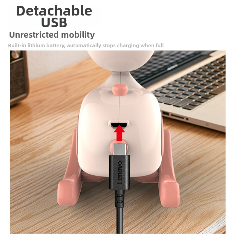 Kreslený kolotočový koník nočné svetlo s USB nabíjaním, stolná ozdoba, LED mini