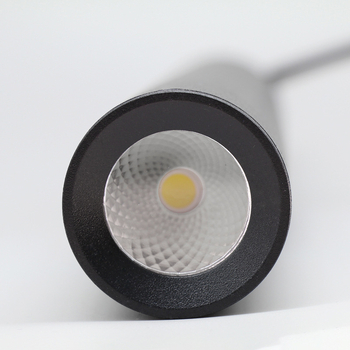 Okrugli cilindrični LED viseći luster za restorane i barove, crne boje, minimalistički stil, 12W, s jednim izvorom svjetla, prilagodljiv dizajn