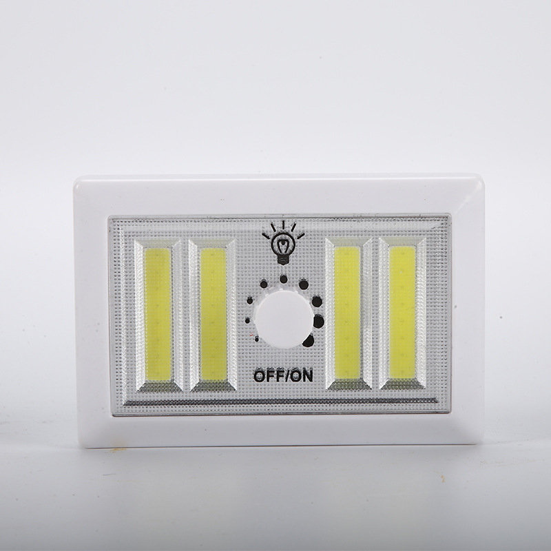 COB LED osvjetljenje ormarića s magnetom i Velcro držačem, s prekidačem, bijela, nužno osvjetljenje
