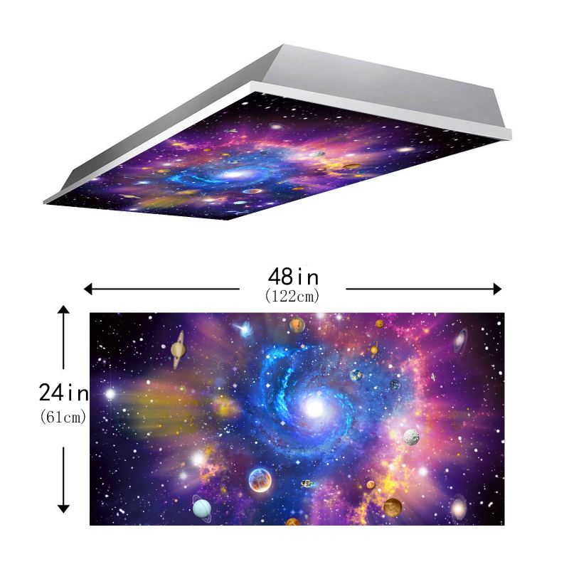 FENGYUE magnetski platneni abažur za fluorescentnu svjetiljku, zaštita očiju, dimenzije 61x122 cm, model 088138XY, Dream Universe