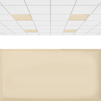Tekstilni abažur za lampu s magnetskim pričvršćivanjem, zaštita očiju, zasjenjivanje, topla žuta boja, za ured, dnevni boravak i učionu; dimenzije 61×122 cm