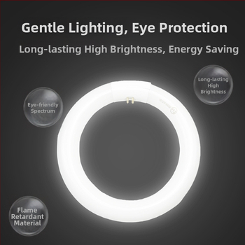 T9 kruhová stropná lampa s kruhom, náhradná štvorpinová fluorescenčná lampa, biele svetlo, 22W/32W/40W, domáce a komerčné použitie