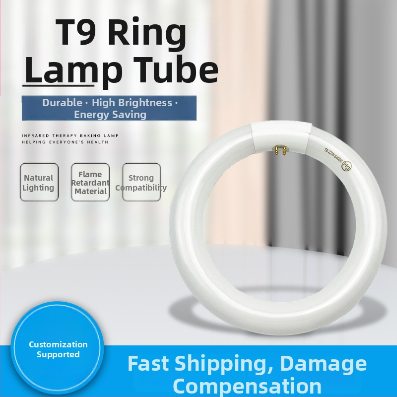 T9 kruhová stropná lampa s kruhom, náhradná štvorpinová fluorescenčná lampa, biele svetlo, 22W/32W/40W, domáce a komerčné použitie