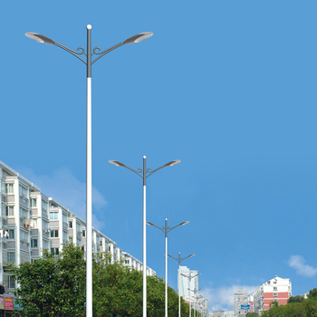 Εξωτερικοί στύλοι LED οδικού φωτισμού, αδιάβροχοι, γαλβανισμένοι με ζεστό βύθισμα, με ρυθμιζόμενο βραχίονα υψηλό-χαμηλό