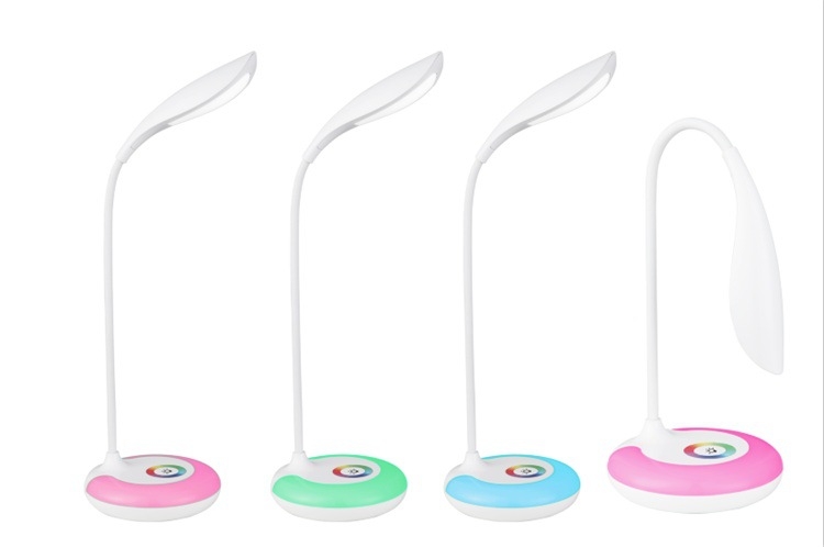 Nova punjiva LED stolna lampa za zaštitu očiju tijekom učenja, s dodirnim upravljanjem u 256 boja i regulacijom svjetline, ambijentalno noćno svjetlo, model TD-083