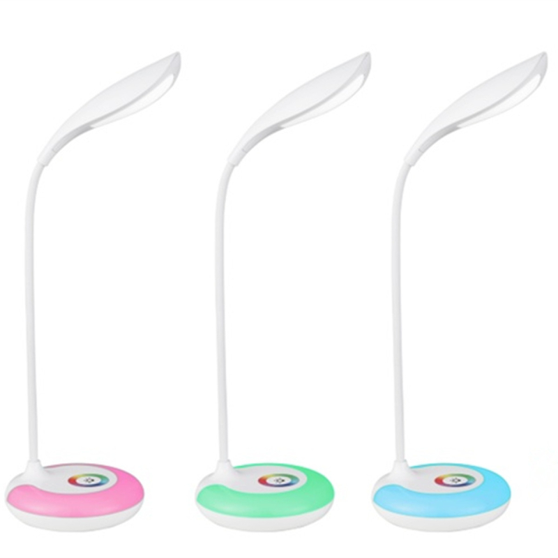 Nova punjiva LED stolna lampa za zaštitu očiju tijekom učenja, s dodirnim upravljanjem u 256 boja i regulacijom svjetline, ambijentalno noćno svjetlo, model TD-083