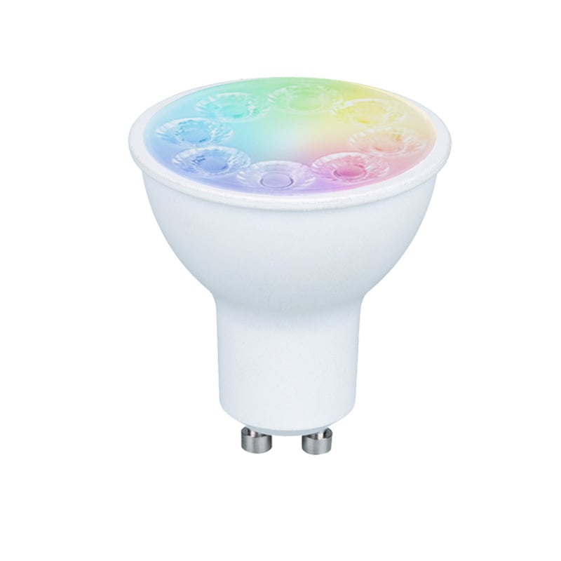 Pametna GU10 LED spot svjetiljka s aluminijskim kućištem i plastičnim kućištem, Bluetooth RGBW LED žarulja, daljinsko upravljanje, 230V