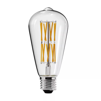 110V LED Edison vintage ST64, E27 utičnica, imitacija volframskog vlakna, žuto svjetlo