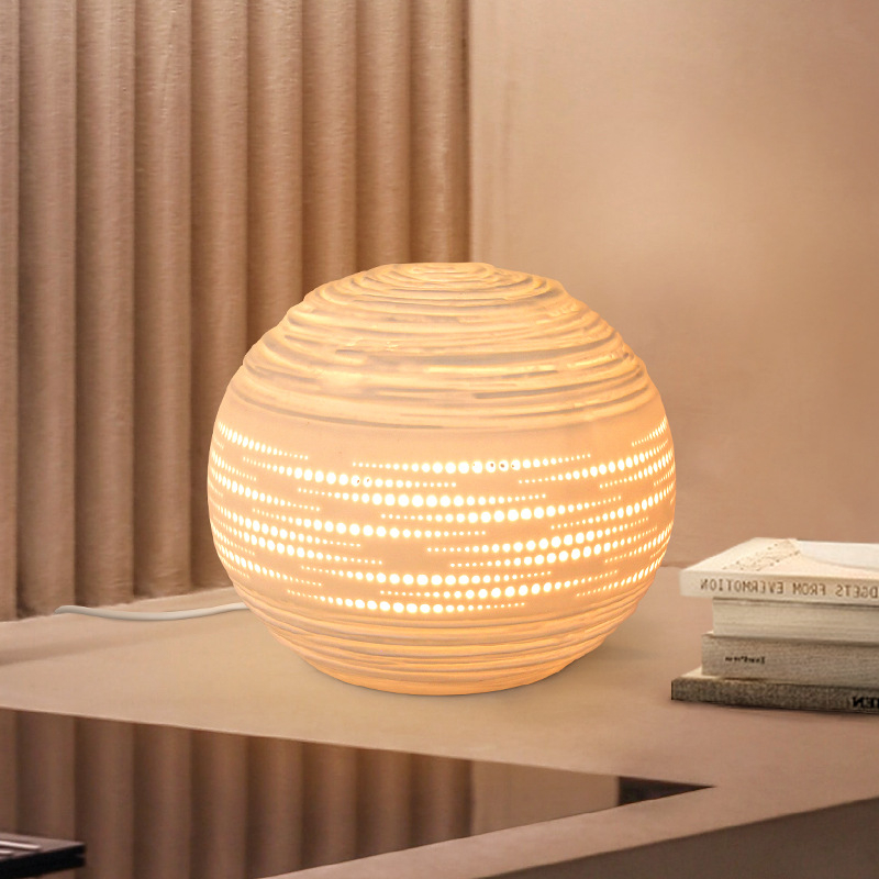 Keramična noćna lampica Creative Planet – stolna lampa za spavaću sobu, dnevni boravak i blagovaonu
