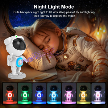 Lampa za projekciju zvjezdanog neba s Bluetooth glazbom, astronautskom motivom, noćnim svjetlom i laserskom dekoracijom