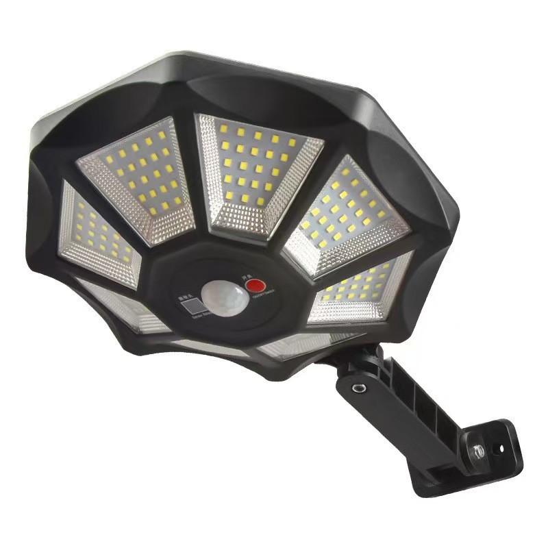 Solarni vanjski vrtni floodlight s detekcijom pokreta, noćnim uključivanjem i daljinskim upravljanjem u tri načina rada