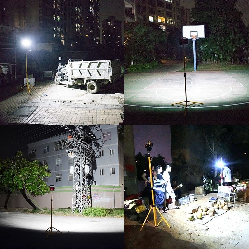 LED vanjski flood light za gradilišta, nužno osvjetljenje i kampiranje — prenosna svjetiljka s USB punjenjem