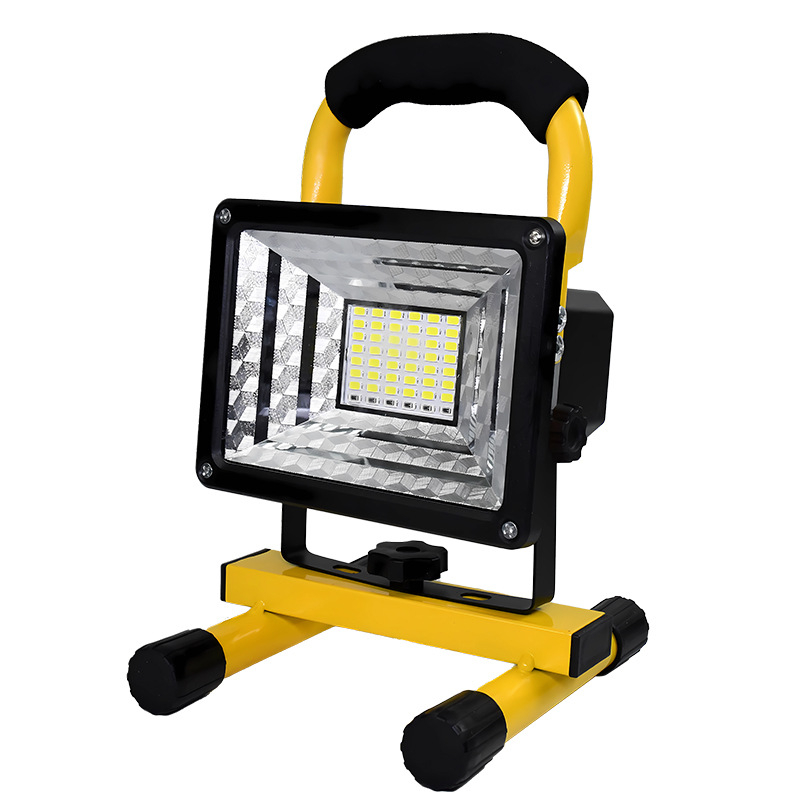 LED vanjski flood light za gradilišta, nužno osvjetljenje i kampiranje — prenosna svjetiljka s USB punjenjem