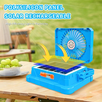 Solarni kamping reflektor s prijenosnom LED rasvjetom, IP65, nužno osvjetljenje