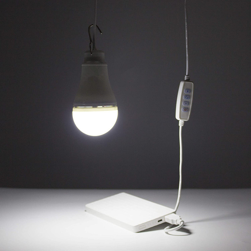 USB napajana LED žarulja s mogućnošću podešavanja temperature i jačine boje, 10W, E27, unutarnja upotreba