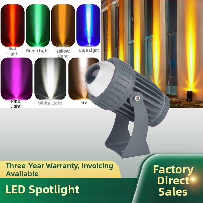 LED reflektor 10W, za vanjsku upotrebu, vodootporan, 6000K, 120° snop, aluminijsko kućište