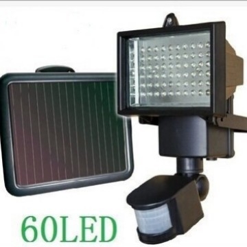 Solarna LED flood svjetiljka s senzorom pokreta, 60 LED, vanjsko osvjetljenje, infracrveni senzor, ulična i pejzažna rasvjeta