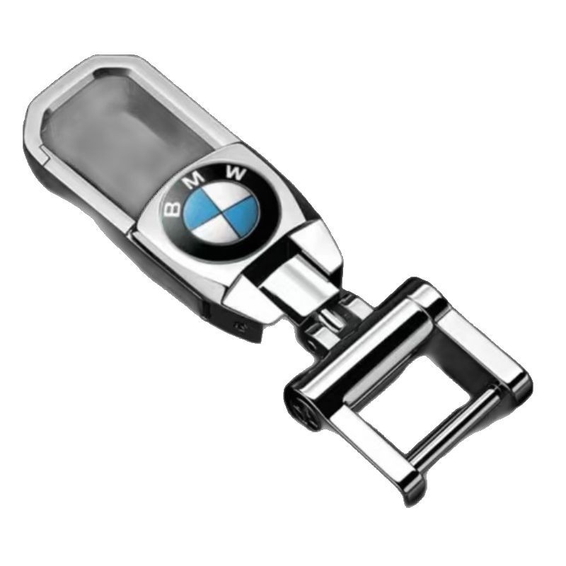 Međunarodni kreativni privjesak za automobil s logom autom, ručno pleteni kožni konac, metalni lanac za ključeve