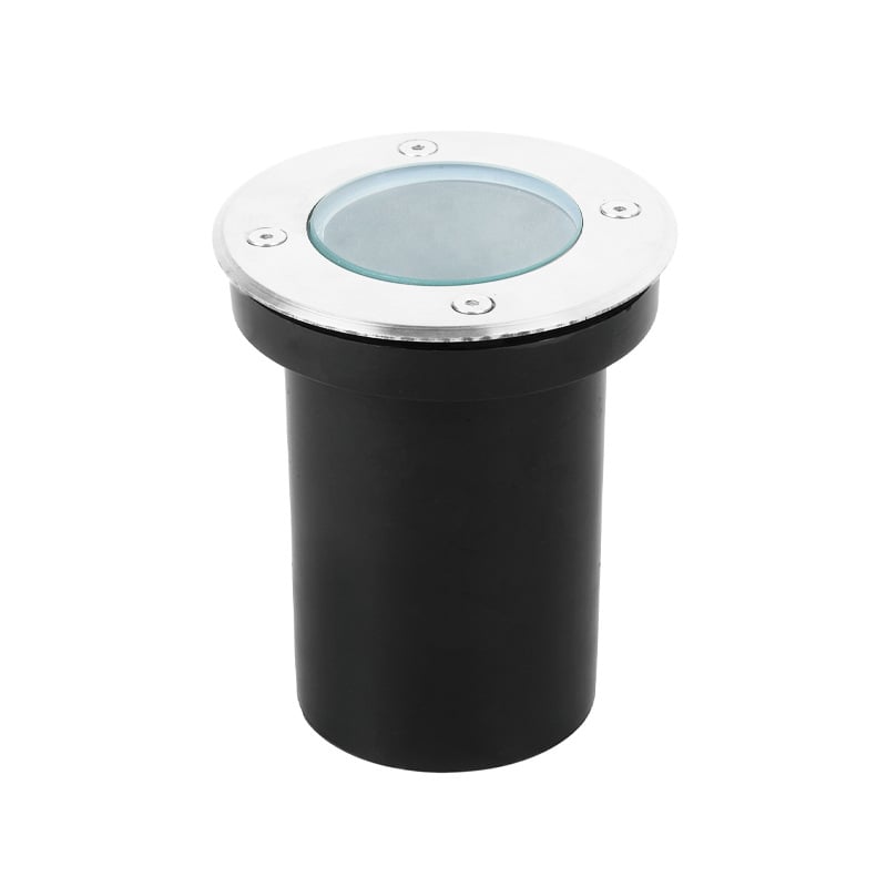 LED ενσωματωμένο υπόγειο φως CU10, IP67 αδιάβροχο, ματ φινίρισμα, COB προβολέ, τετράγωνη εξωτερική φωτιστική εδάφους, 220V, θερμό λευκό 3000K