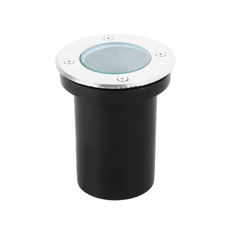 LED ενσωματωμένο υπόγειο φως CU10, IP67 αδιάβροχο, ματ φινίρισμα, COB προβολέ, τετράγωνη εξωτερική φωτιστική εδάφους, 220V, θερμό λευκό 3000K