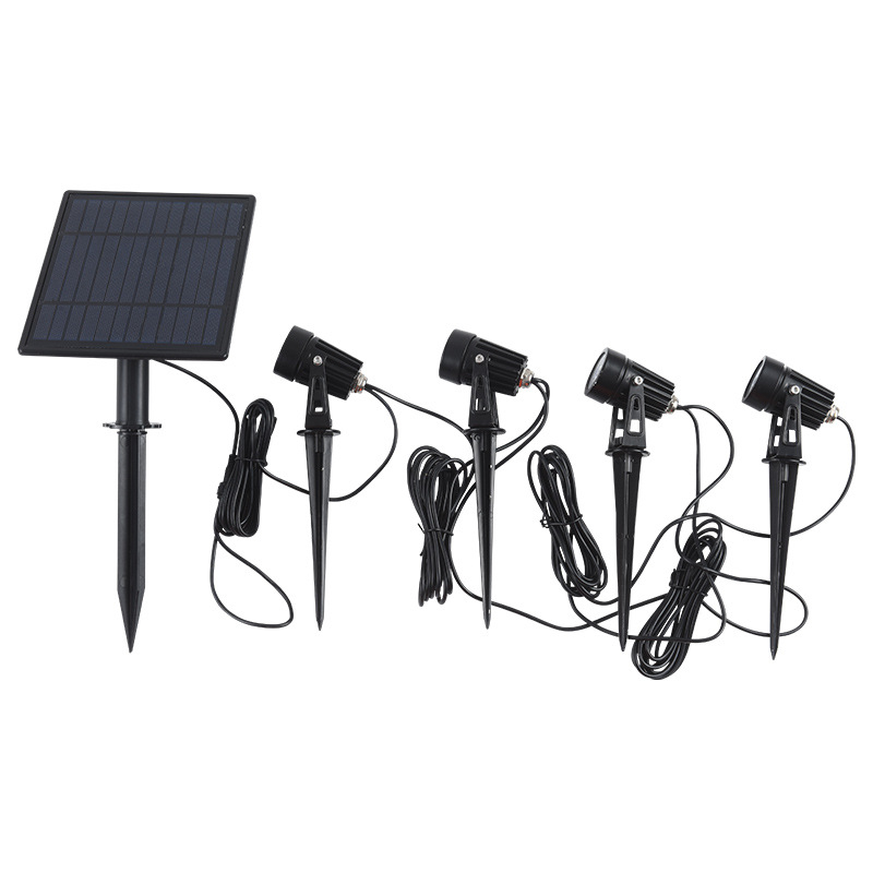 Prilagođeni solarni LED reflektor za vanjsku upotrebu, višebojno svjetlo, IP65, 10W, 6V, ugrađeni vrtni reflektor