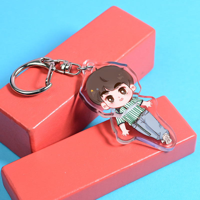 Akrilni privjesak za ključeve — prilagođeni, kreativni DIY, anime likovi