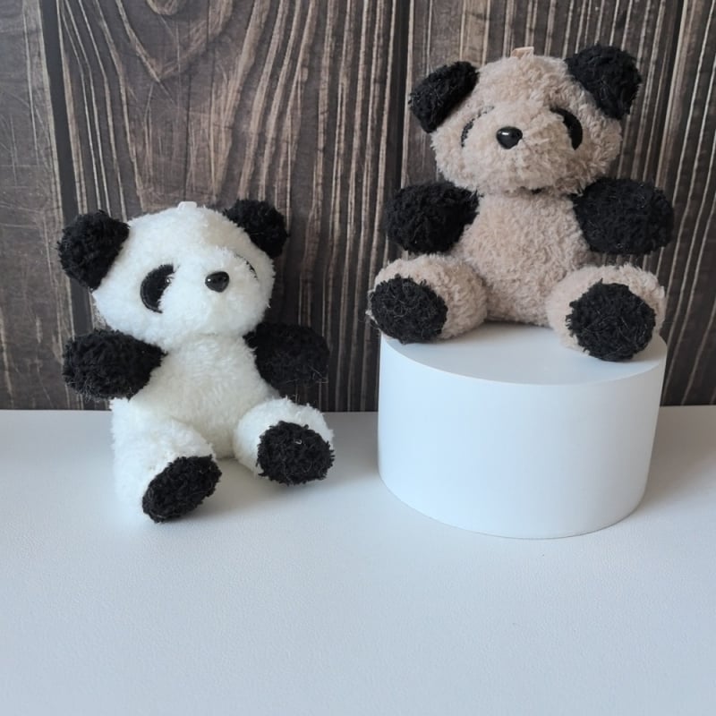 Slatka pliš panda pilot privjesak za torbu, ukras za školski ruksak