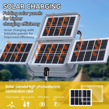 LED solarni reflektor za vanjsku upotrebu, izuzetno jak svjetlo, IP67 vodootporno, velika baterija, pomoćno osvjetljenje za vanjska snimanja