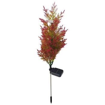 Lumini LED solare, colorate, pentru brad artificial de Crăciun, decor exterior pentru grădină și curte, lumini pe suport pentru gazon