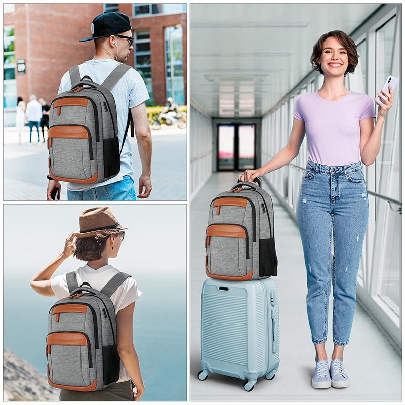 Prilagođeni poslovni ruksak od poliestera Oxford, unisex, kapacitet ispod 20 L, za 16-inčni laptop, gradski stil, putovanja, antibakterijski.