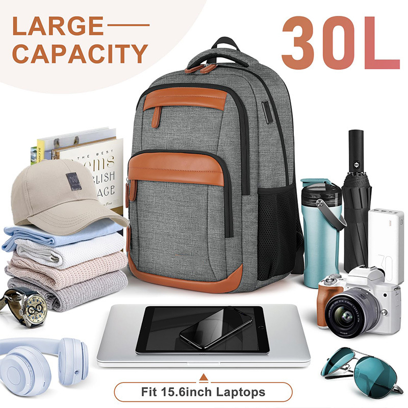 Prilagođeni poslovni ruksak od poliestera Oxford, unisex, kapacitet ispod 20 L, za 16-inčni laptop, gradski stil, putovanja, antibakterijski.