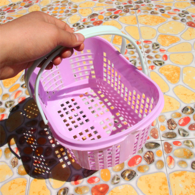 Plastična košara za voće s odvodom, mala kuhinjska košarica za voće