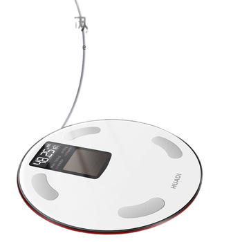Huadi Szm005 Okos testzsír mérleg Bluetooth-kapcsolattal, háztartási digitális testmérleg, napelemes töltés