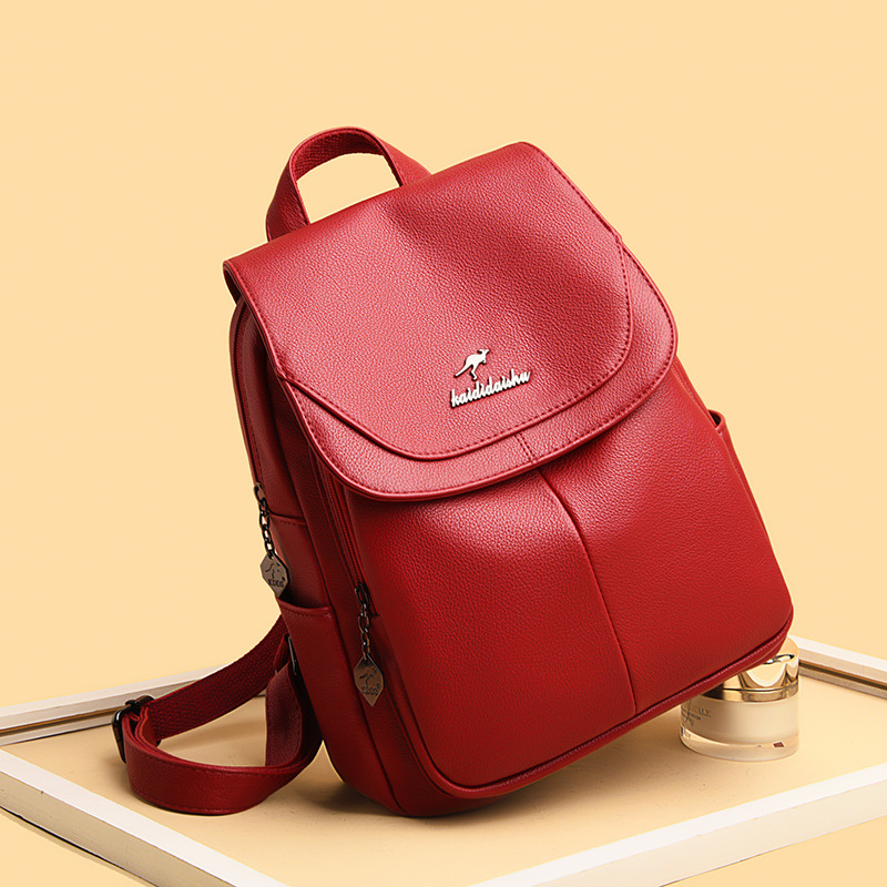 Ženski ruksak s lychee uzorom - casual ruksak za vanjska putovanja, zapadni stil, model 9674
