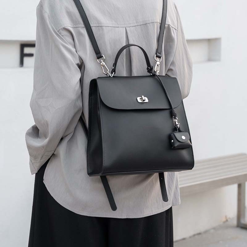 Ženska kožna torbica preko ramena, minimalistički gradski stil, višenamjenska, prilagodljiva