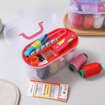 Kit de cusut pentru uz casnic, 10 piese, cutie de cusut portabilă și unelte pentru cusut manual