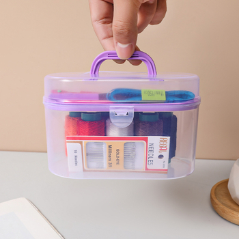 Kit de cusut pentru uz casnic, 10 piese, cutie de cusut portabilă și unelte pentru cusut manual