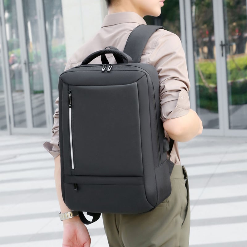 Unisex poslovni ruksak za laptop, lagan, velik kapacitet, USB punjenje, za putovanja i svakodnevnu upotrebu