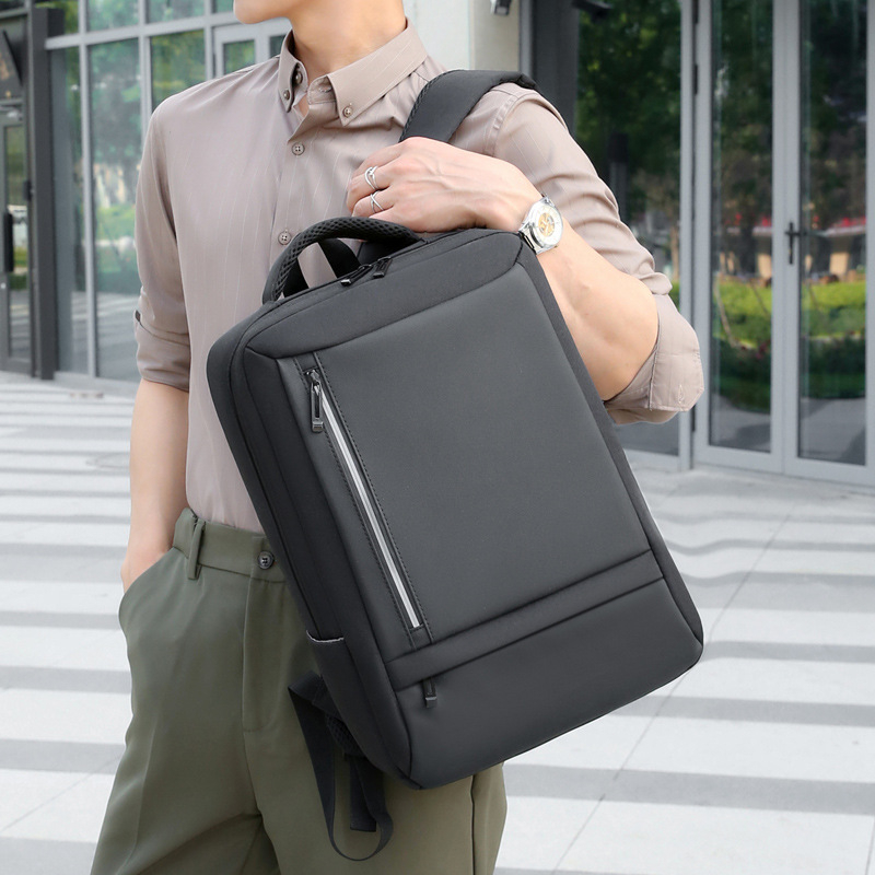 Unisex poslovni ruksak za laptop, lagan, velik kapacitet, USB punjenje, za putovanja i svakodnevnu upotrebu