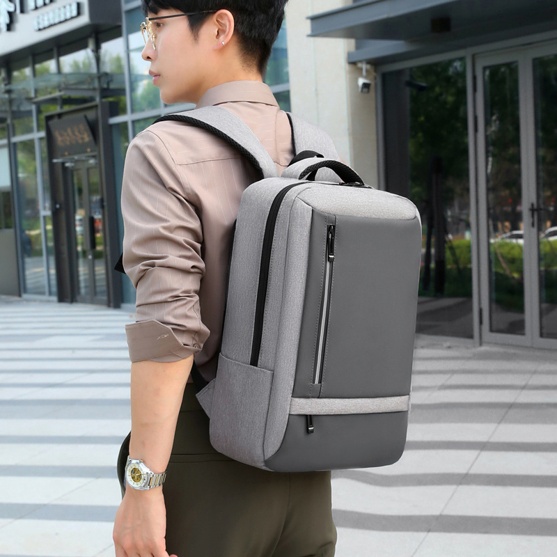 Unisex poslovni ruksak za laptop, lagan, velik kapacitet, USB punjenje, za putovanja i svakodnevnu upotrebu