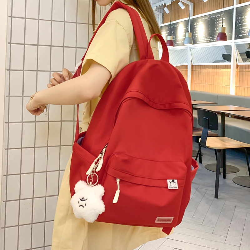 Najlon ruksak za djevojke i studentice, gradski minimalistički stil, 2024